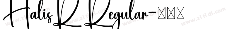HalisR Regular字体转换